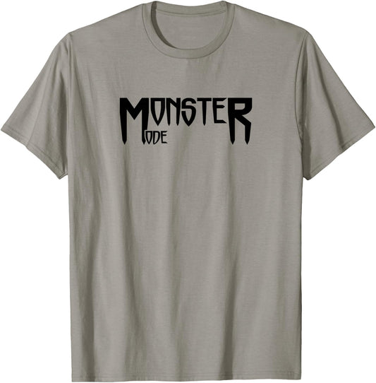 MONSTER MODE - Gym Fitness Workout Motivation Design E459 T-Shirt - T-Shirt | Sand