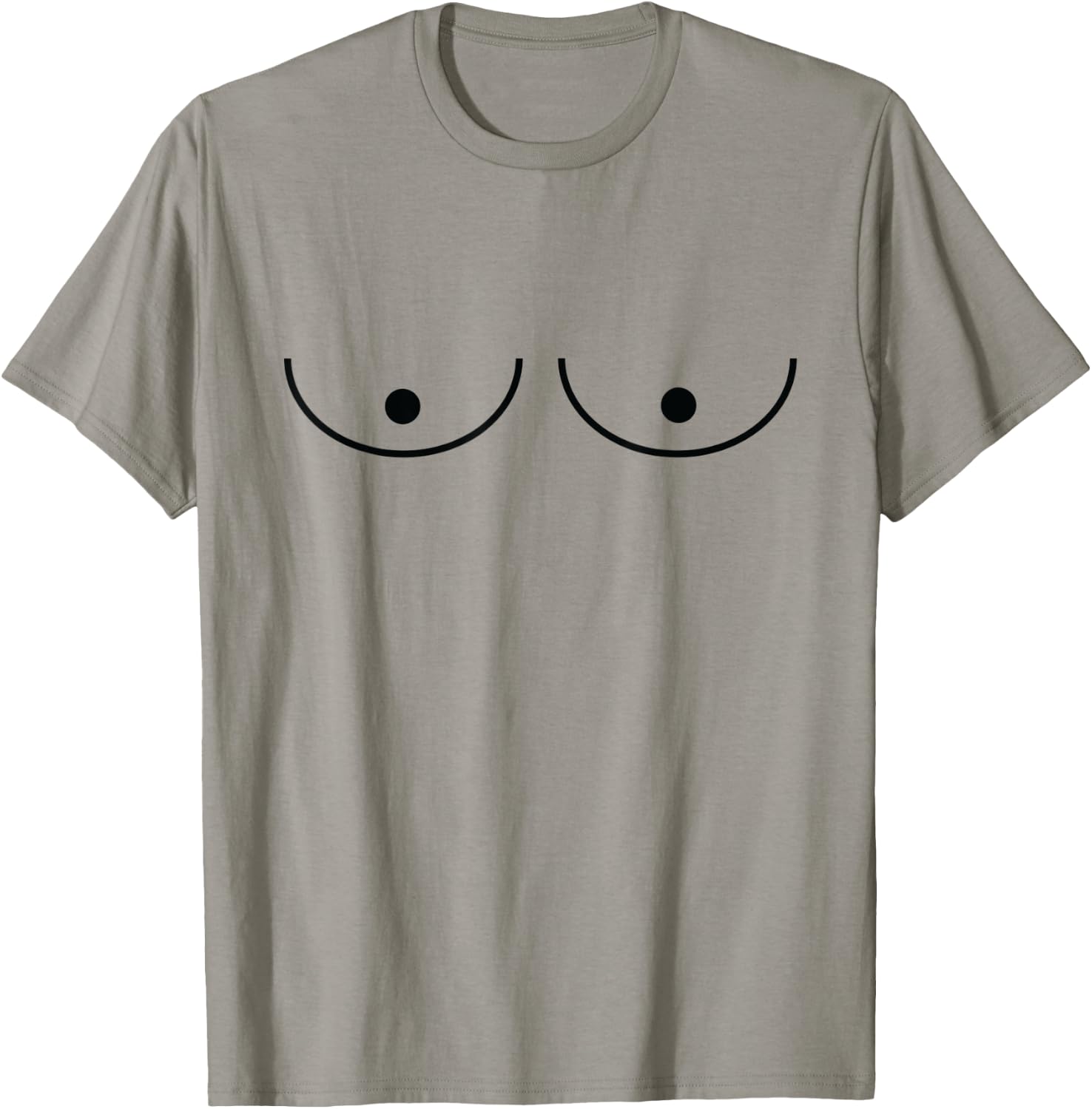 Cute Graphic Titty T-Shirt - T-Shirt | Sand