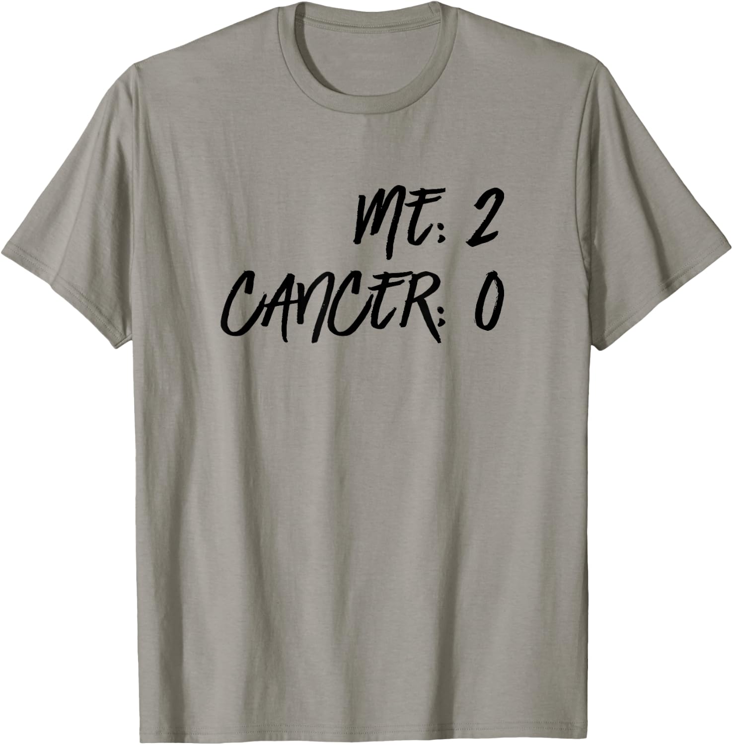 Me 2 Cancer 0 Beat Cancer Twice Cancer Survivor T-Shirt - T-Shirt | Sand