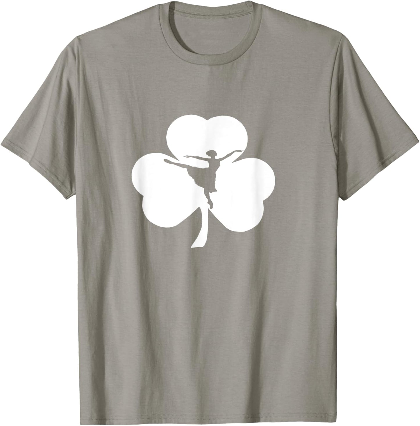 ballerina Irish Shamrock - Ballet St Patrick's Day T-Shirt - T-Shirt | Sand