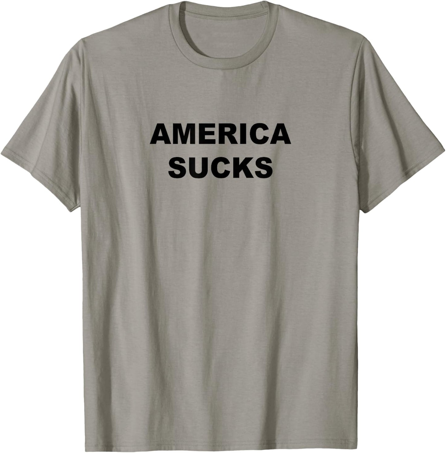 Top that Says American Sucks Funny Anti USA T-Shirt - T-Shirt | Sand