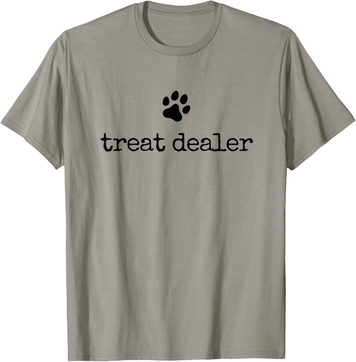 Dog Treat Dealer Vintage Pet Print Funny Dog Dad Mom T-Shirt - T-Shirt | Sand