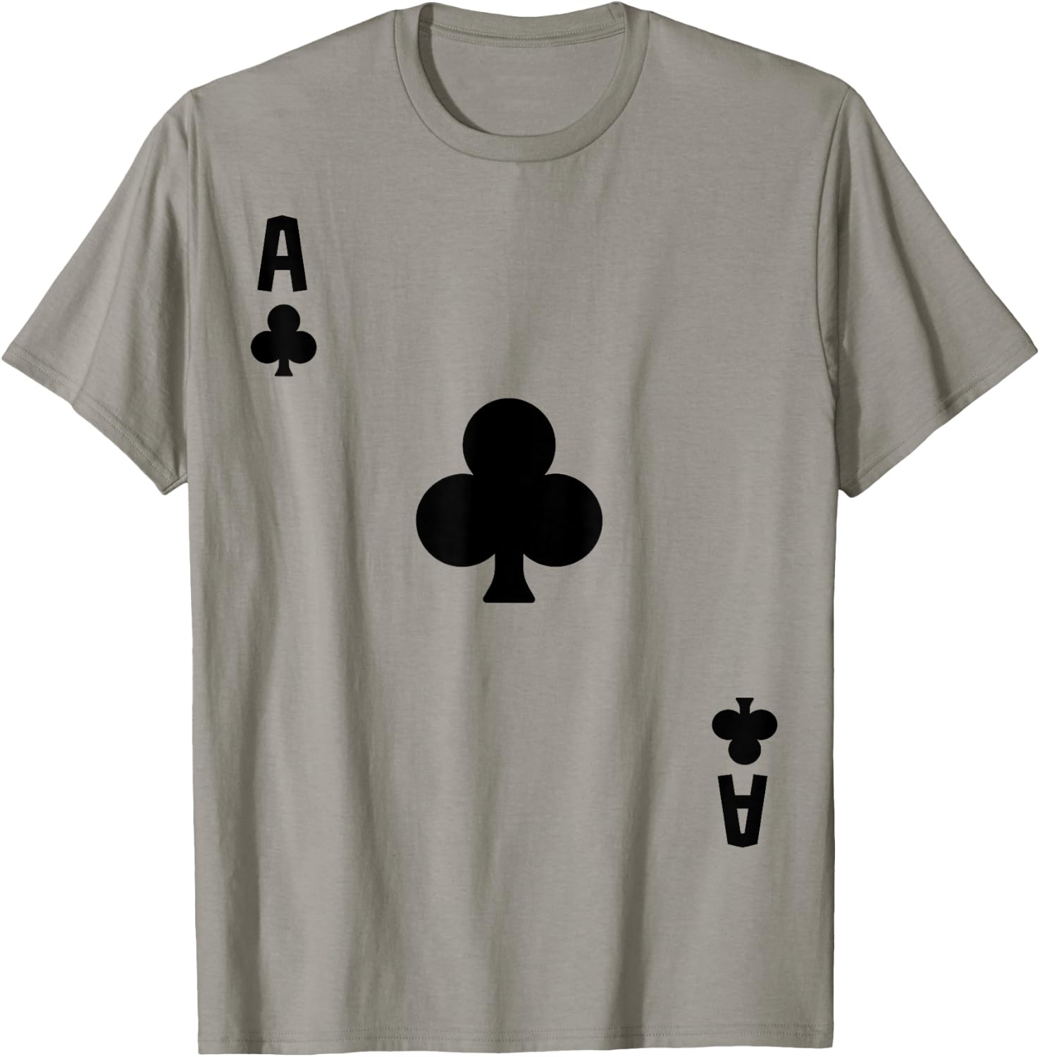Ace of Clubs Cards Deck Halloween Costume T-Shirt - T-Shirt | Sand