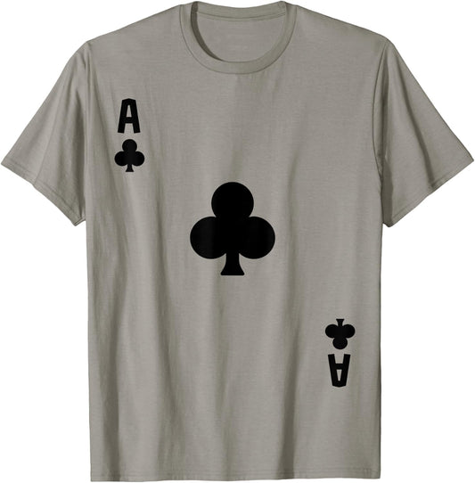 Ace of Clubs Cards Deck Halloween Costume T-Shirt - T-Shirt | Sand