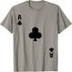Ace of Clubs Cards Deck Halloween Costume T-Shirt - T-Shirt | Sand