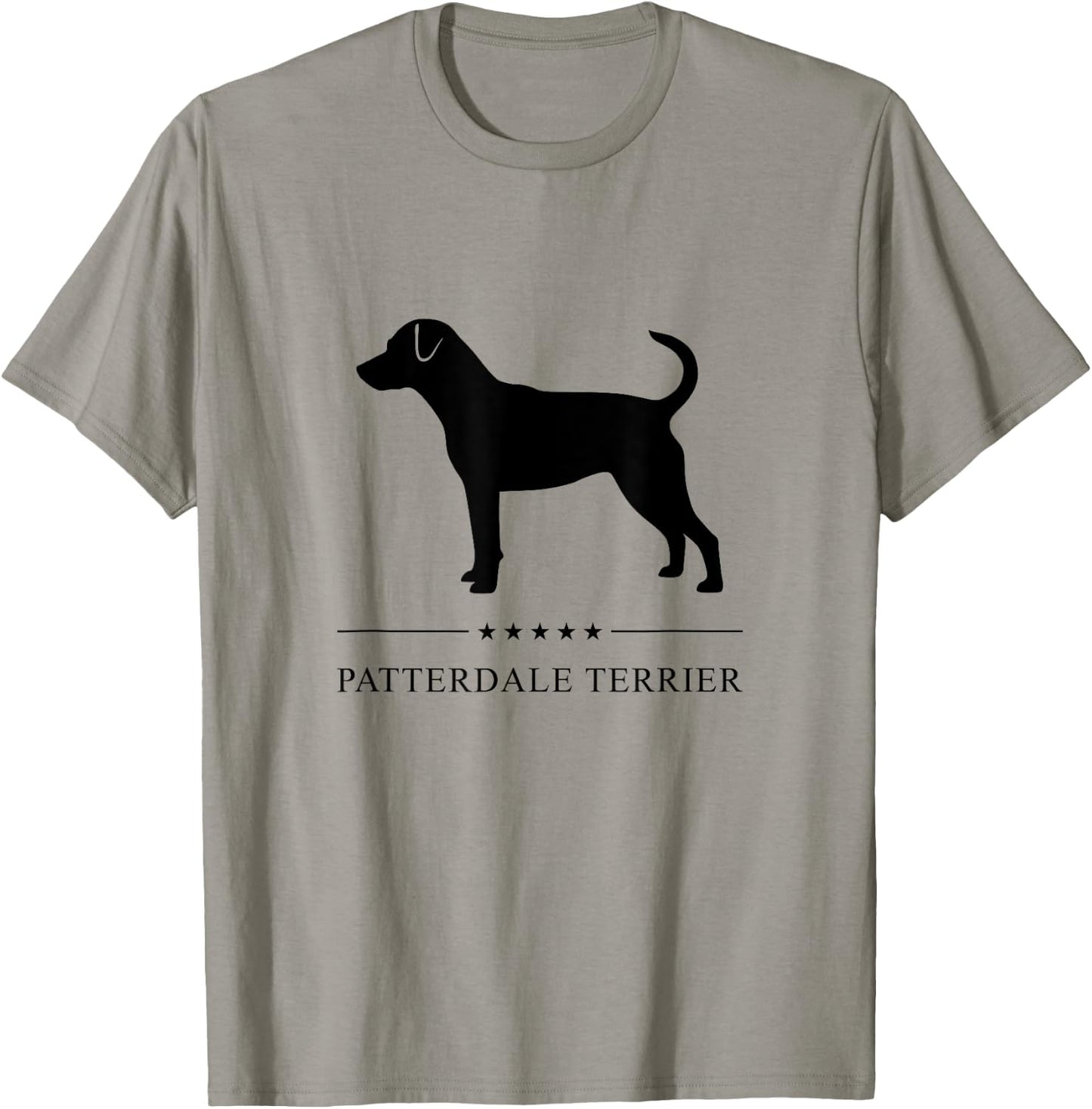 Patterdale Terrier Dog Black Silhouette Women Girls Kids T-Shirt - T-Shirt | Sand
