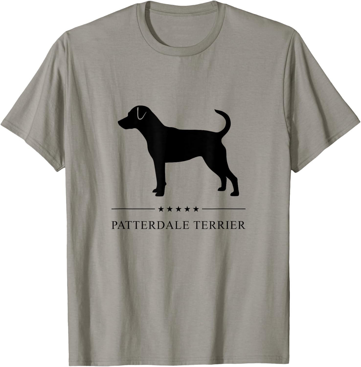 Patterdale Terrier Dog Black Silhouette Women Girls Kids T-Shirt - T-Shirt | Sand