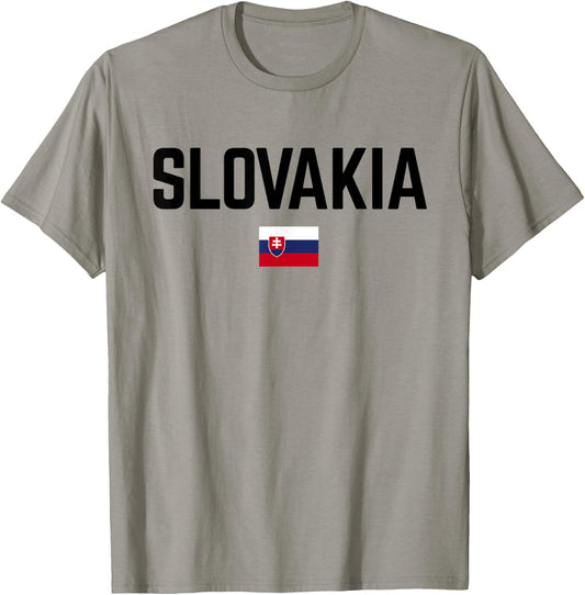 SLOVAKIA Flag | Men Woman Kids | SLOVAKIA T-Shirt - T-Shirt | Sand