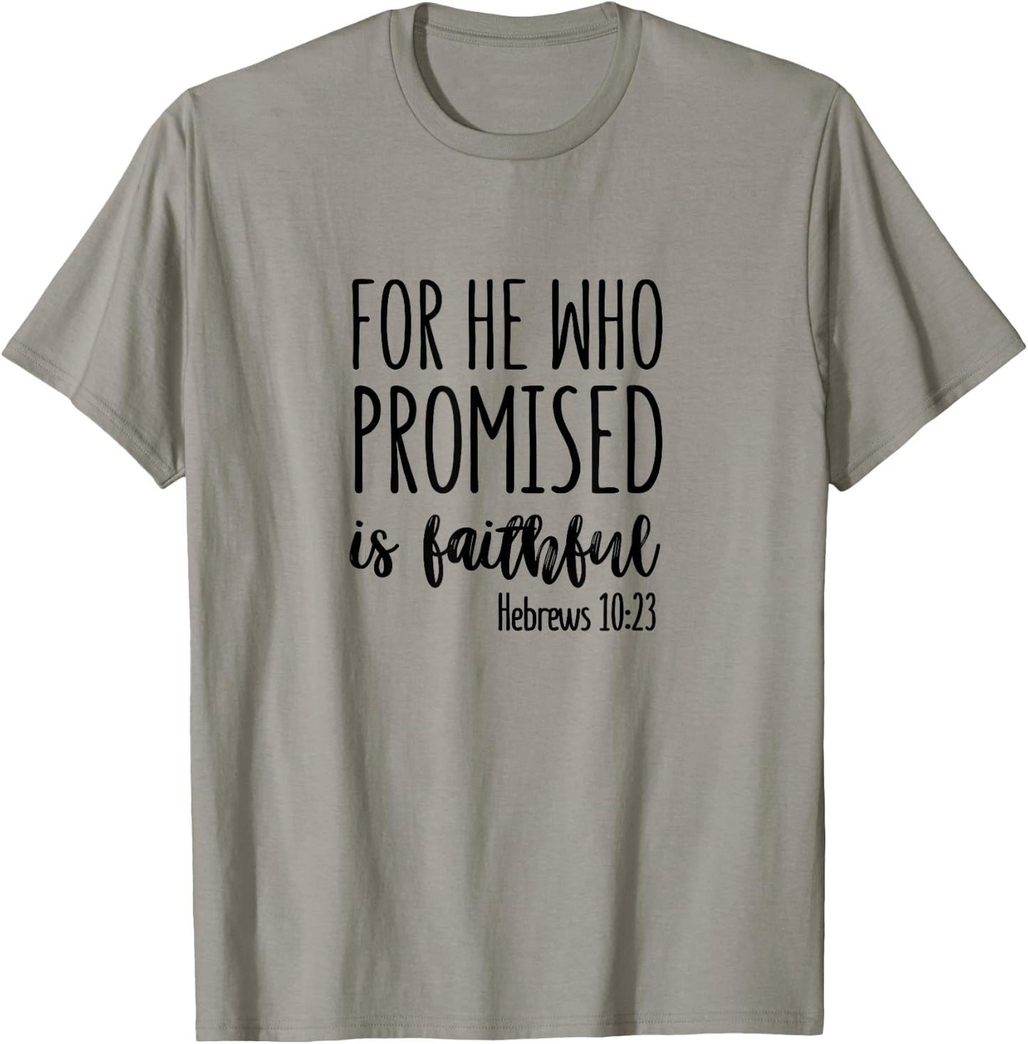 Hebrews 10:23 - Gift & Men, Christian T-Shirt - T-Shirt | Sand