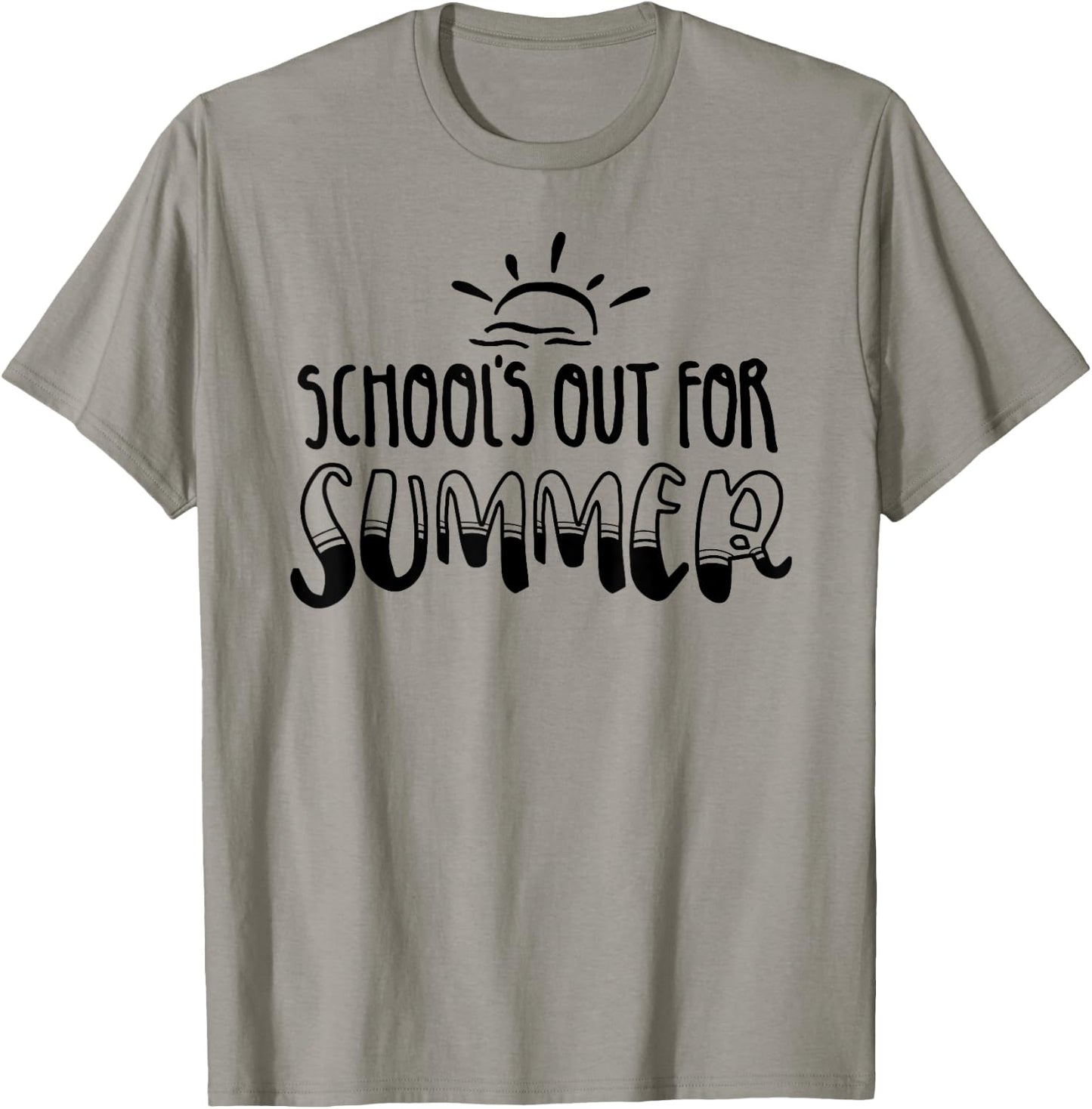 Retro Last Day Of School Schools Out For Summer Teacher Women Kids T-Shirt - T-Shirt | Sand