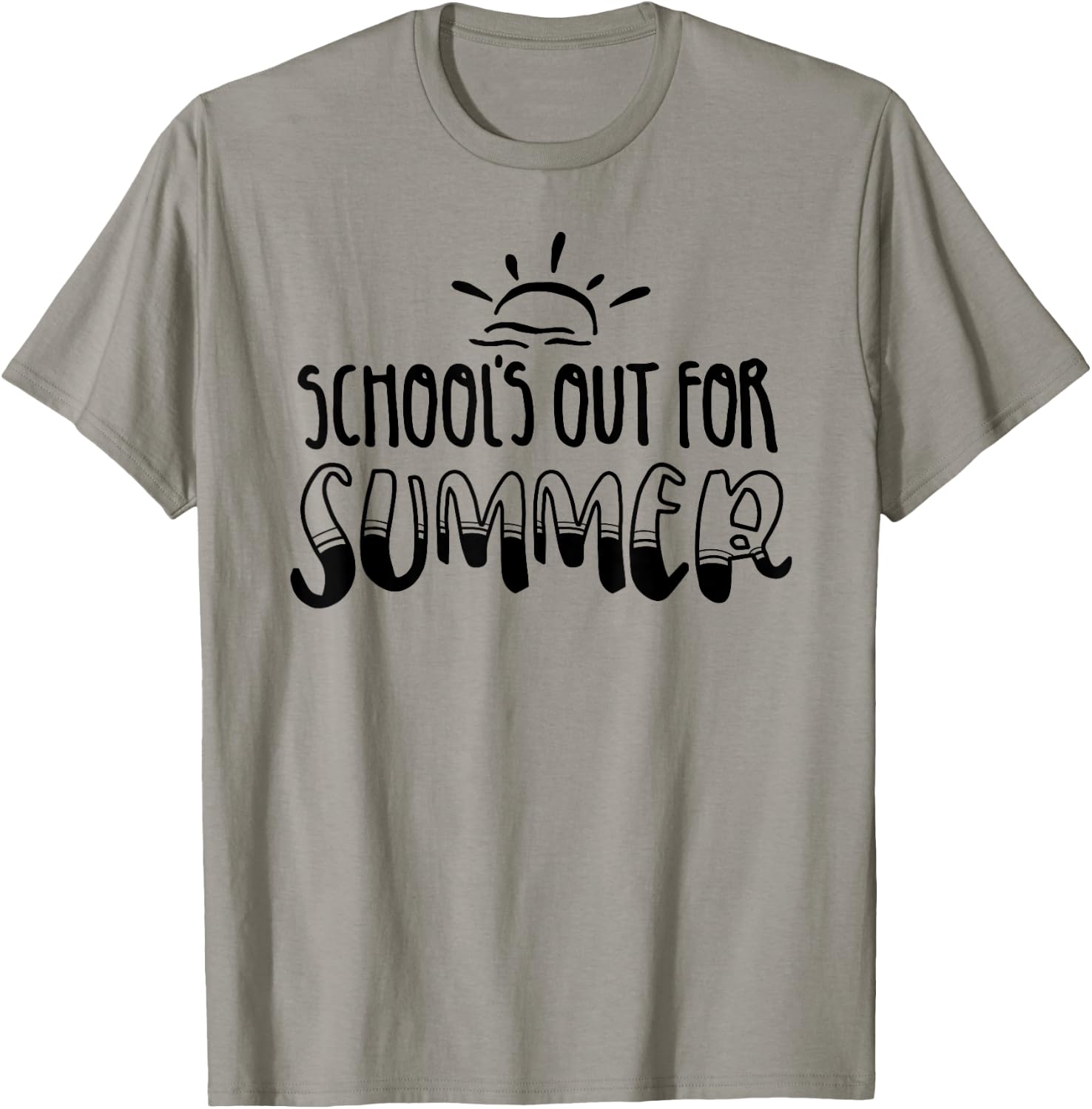 Retro Last Day Of School Schools Out For Summer Teacher Women Kids T-Shirt - T-Shirt | Sand