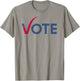 Vote Cool Red Blue 2024 Election T-Shirt - T-Shirt | Sand