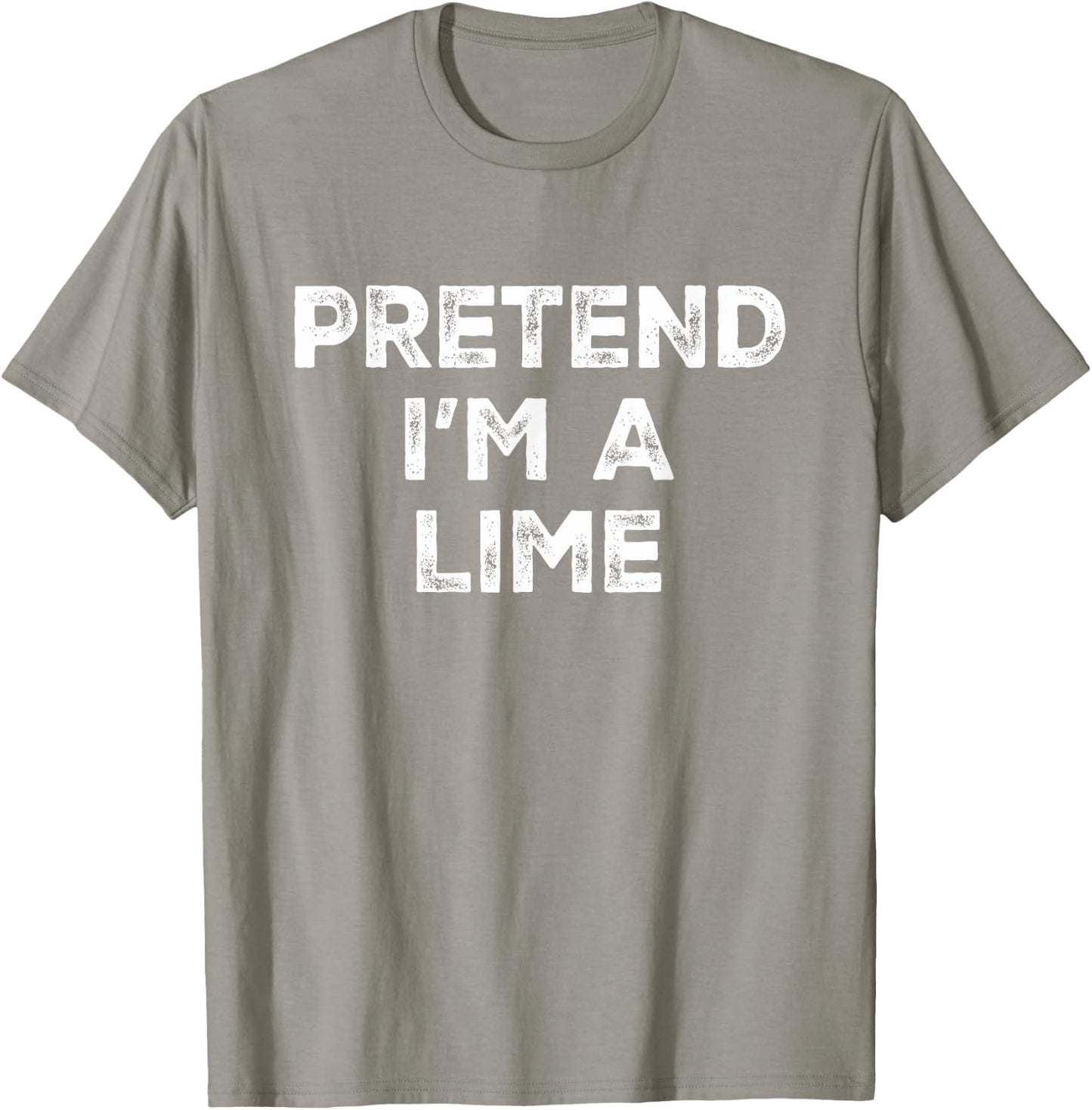 Pretend I'm A Lime Lazy Halloween Costume T-Shirt - T-Shirt | Sand