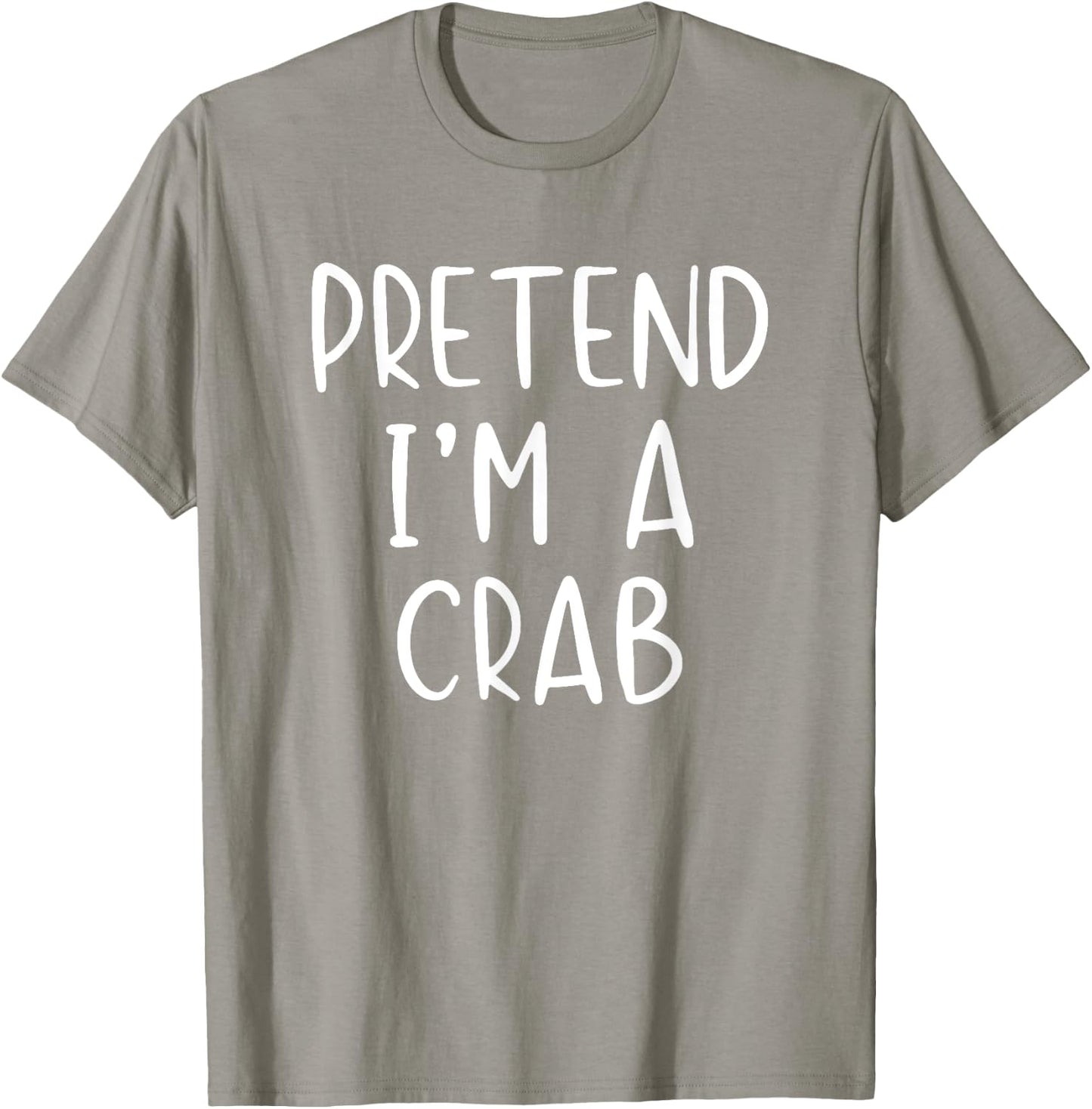 Pretend Crab Costume Halloween Lazy Easy T-Shirt - T-Shirt | Sand