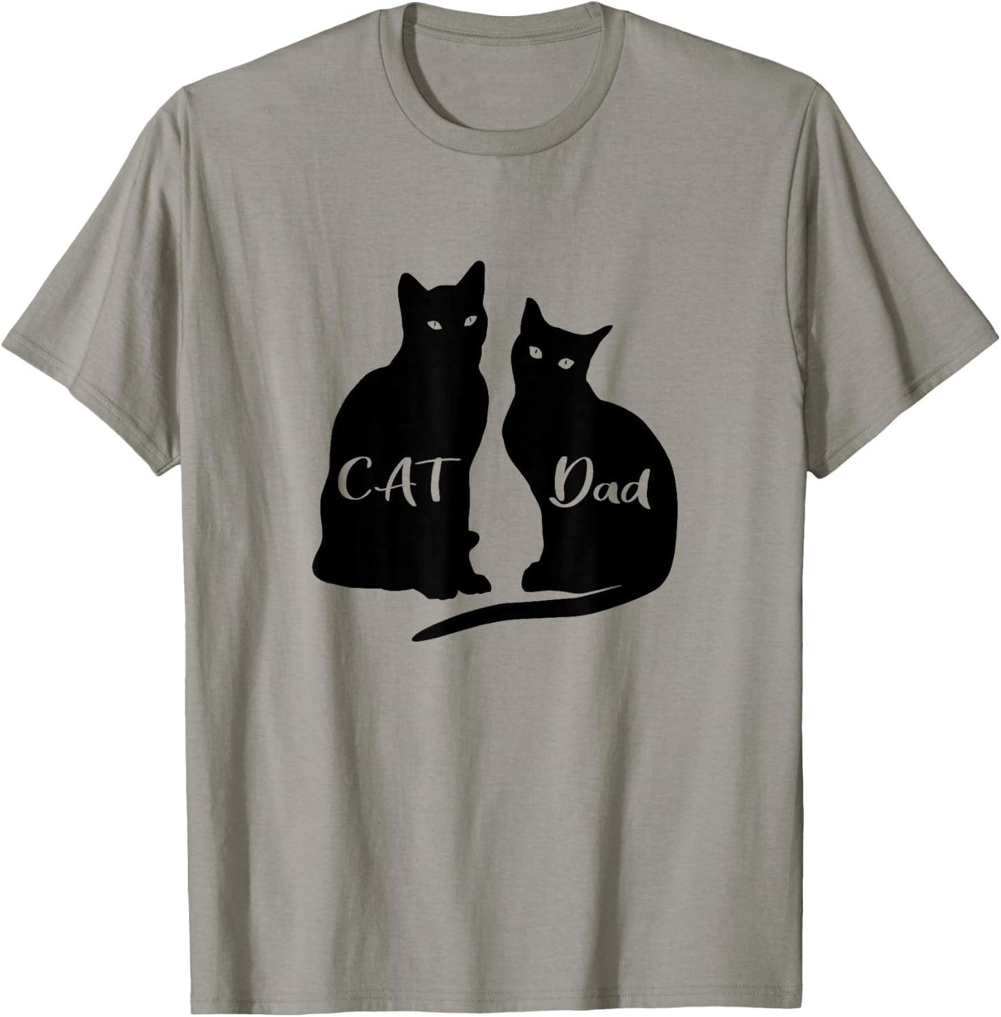 Cat Dad Black Cat Animal Women Kids T-Shirt - T-Shirt | Sand