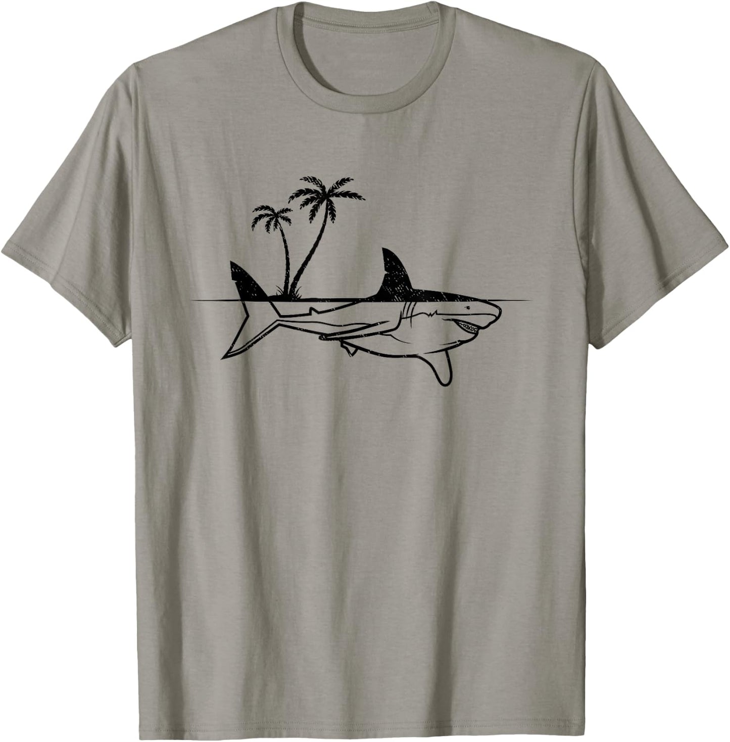 Shark Sharkfish Great White Shark T-Shirt - T-Shirt | Sand