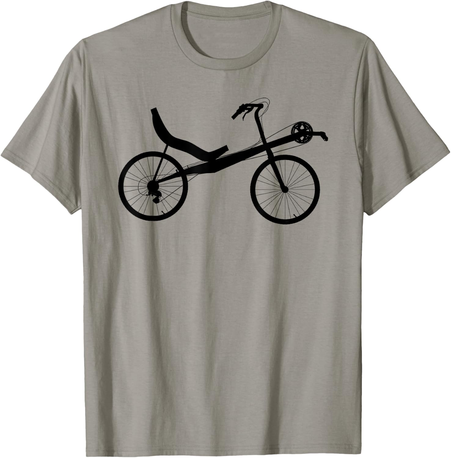 Recumbent Bike Bicycle Cycling T-Shirt - T-Shirt | Sand