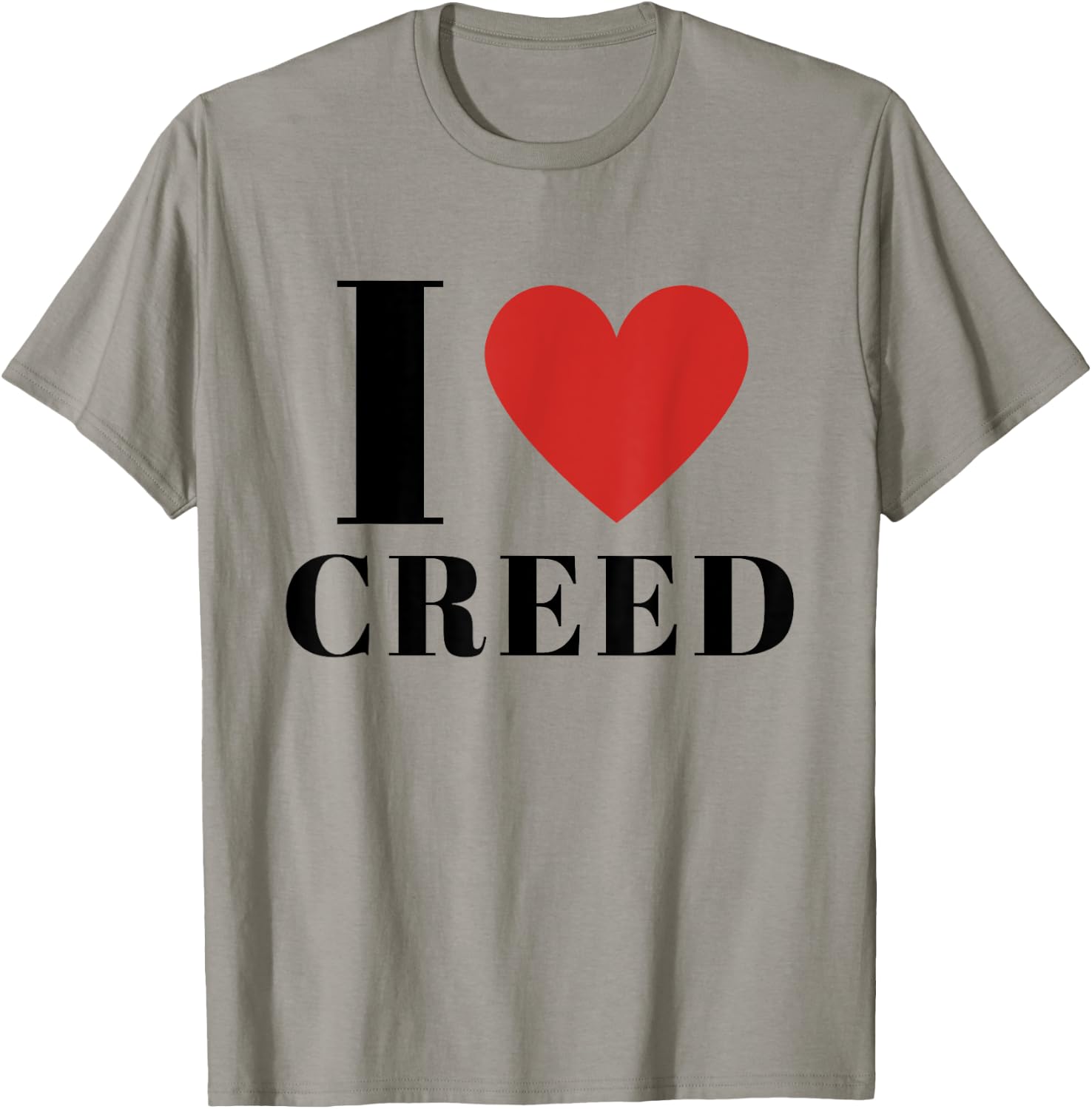 I Love CREED Heart Family Lover First Name CREED Gifts CREED T-Shirt - T-Shirt | Sand