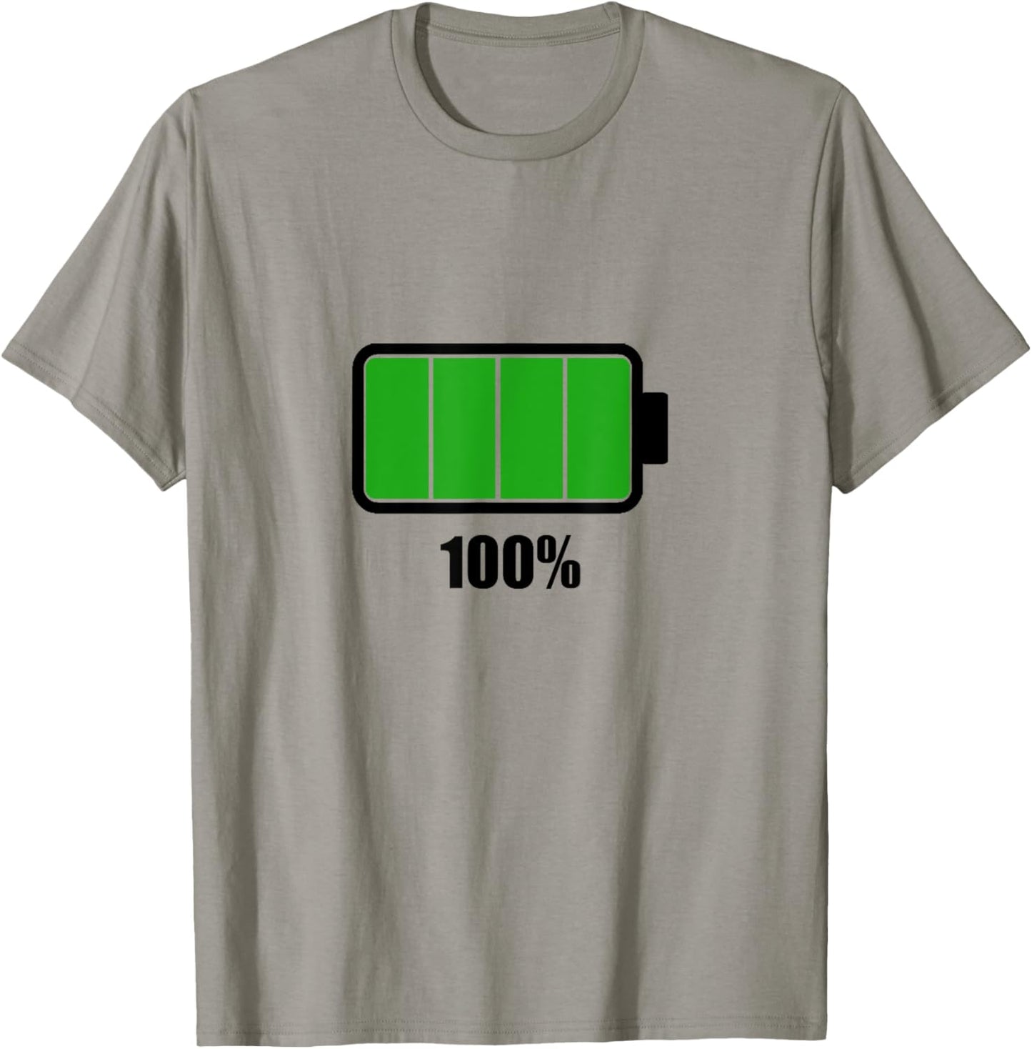 Battery 100% [100% remaining] Battery battery full T-Shirt - T-Shirt | Sand