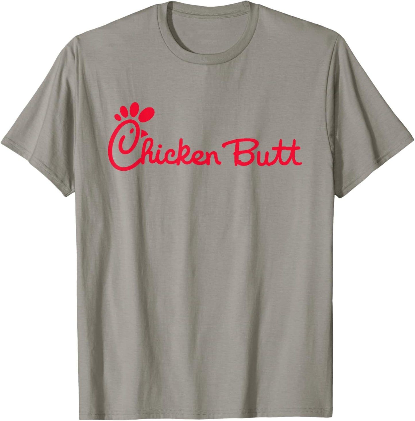 Casual Biscuits Chicken Butt - -Adults, Kids - White - Short Sleeve - Cotton 60%, Polyester 40% T-Shirt - T-Shirt | Sand
