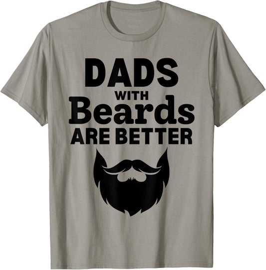 Funny Fathers Day Dad Jokes Daddy Humor Dads with Beard Papa T-Shirt - T-Shirt | Sand
