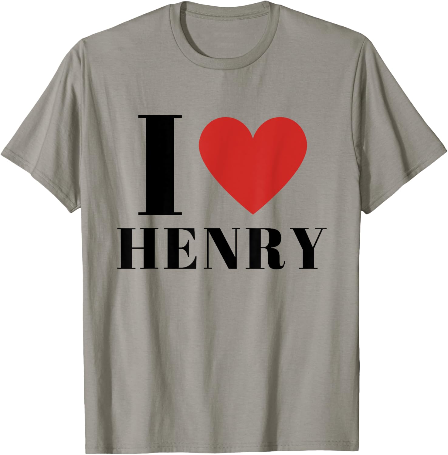 I Heart HENRY CUSTOM NAMED I Love Personalized HENRY Heart Family Lover First Name HENRY Gifts -Adults Kids White Short Sleeve Classic Fit Cotton 60% Polyester 40% Small T-Shirt - T-Shirt | Sand