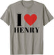 I Heart HENRY CUSTOM NAMED I Love Personalized HENRY Heart Family Lover First Name HENRY Gifts -Adults Kids White Short Sleeve Classic Fit Cotton 60% Polyester 40% Small T-Shirt - T-Shirt | Sand