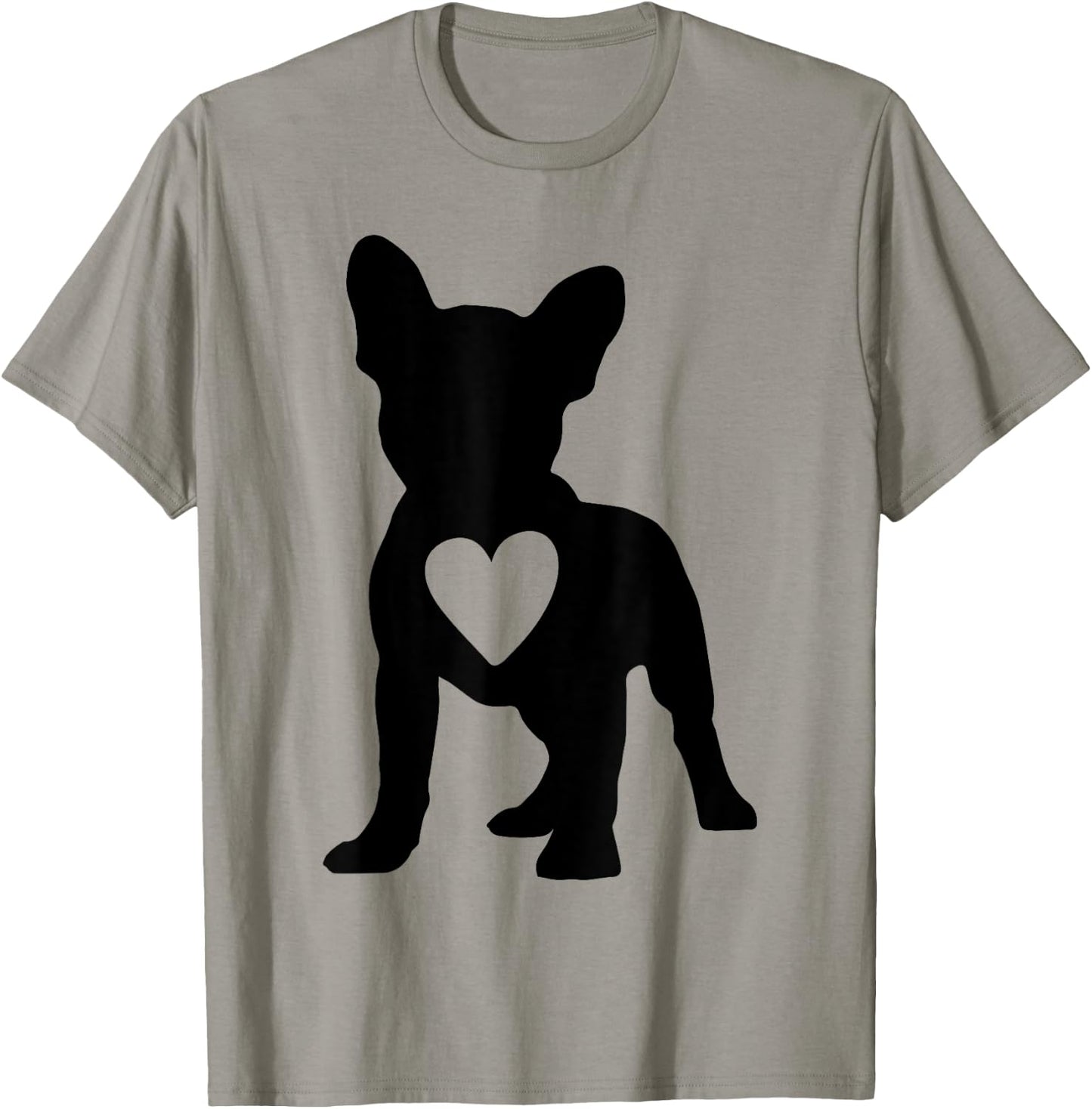 Love Frenchie Dogs Heart French Bulldog Dog Owner Men Women T-Shirt - T-Shirt | Sand