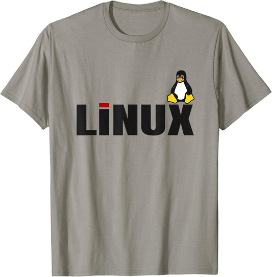 Linux Tux lover tagline and Penguin Logo Open Source Os T-Shirt - T-Shirt | Sand