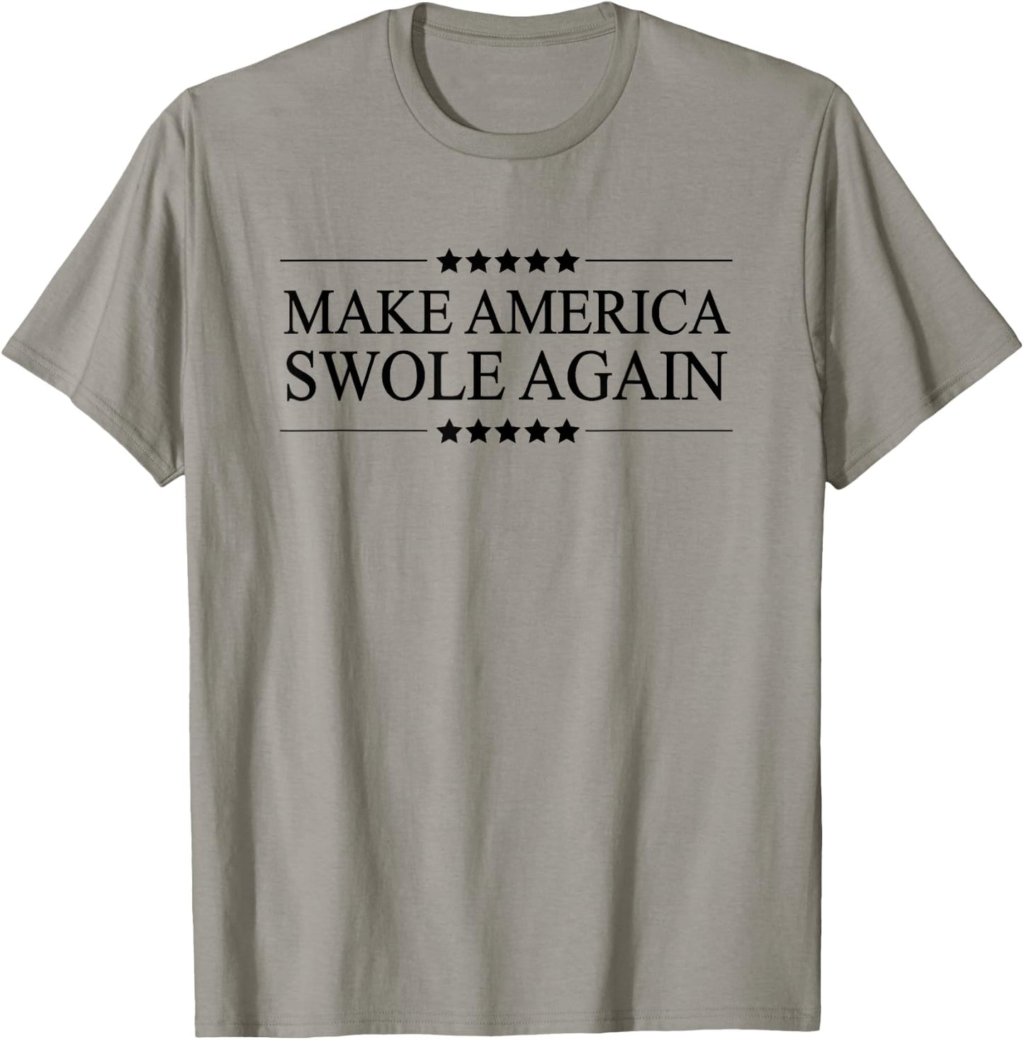 MAKE AMERICA SWOLE AGAIN - Funny Bodybuilder Gift T-Shirt - T-Shirt | Sand