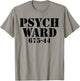 Funny Easy Lazy Halloween Psych Ward Prison Costume Outfit T-Shirt - T-Shirt | Sand
