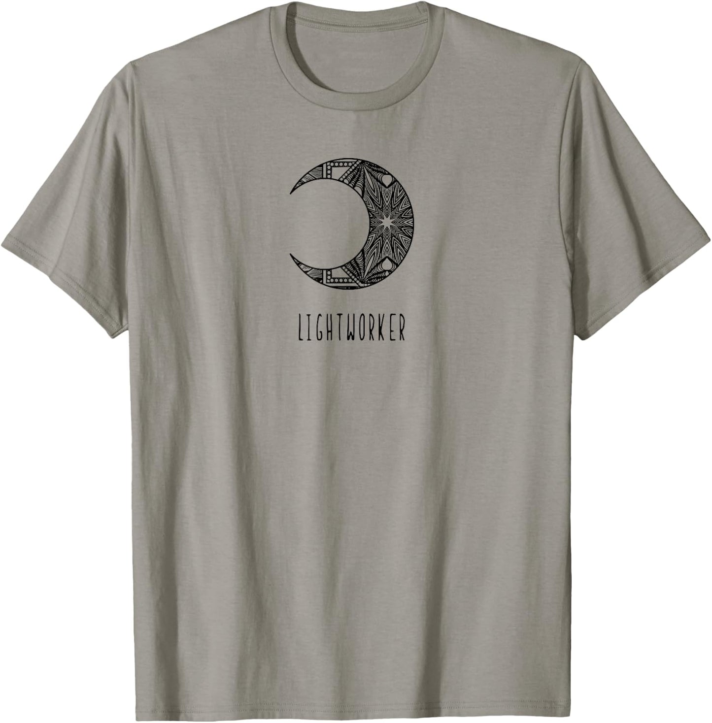 Lightworker energy healer new age mandala moon spiritual T-Shirt - T-Shirt | Sand