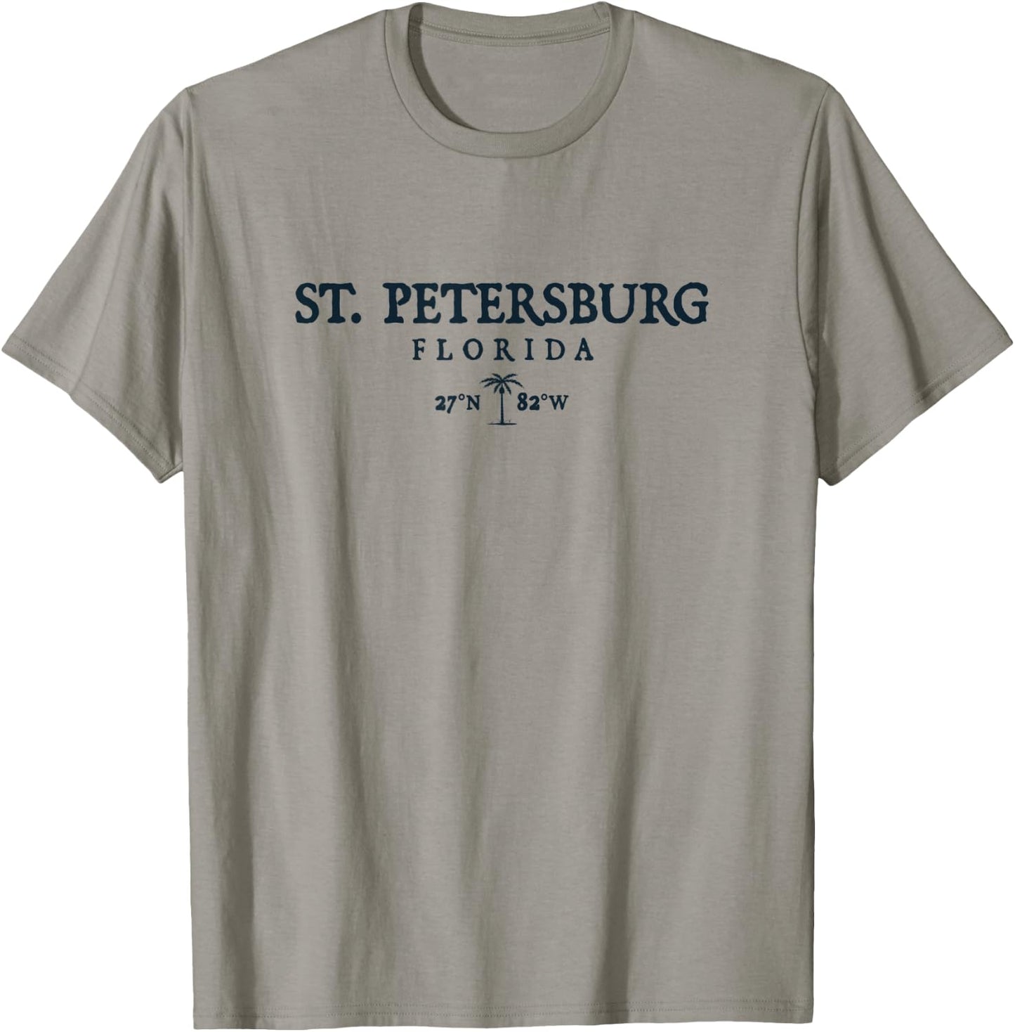 St. Petersburg Florida Palm Tree Surf Beach Gift Women T-Shirt - T-Shirt | Sand