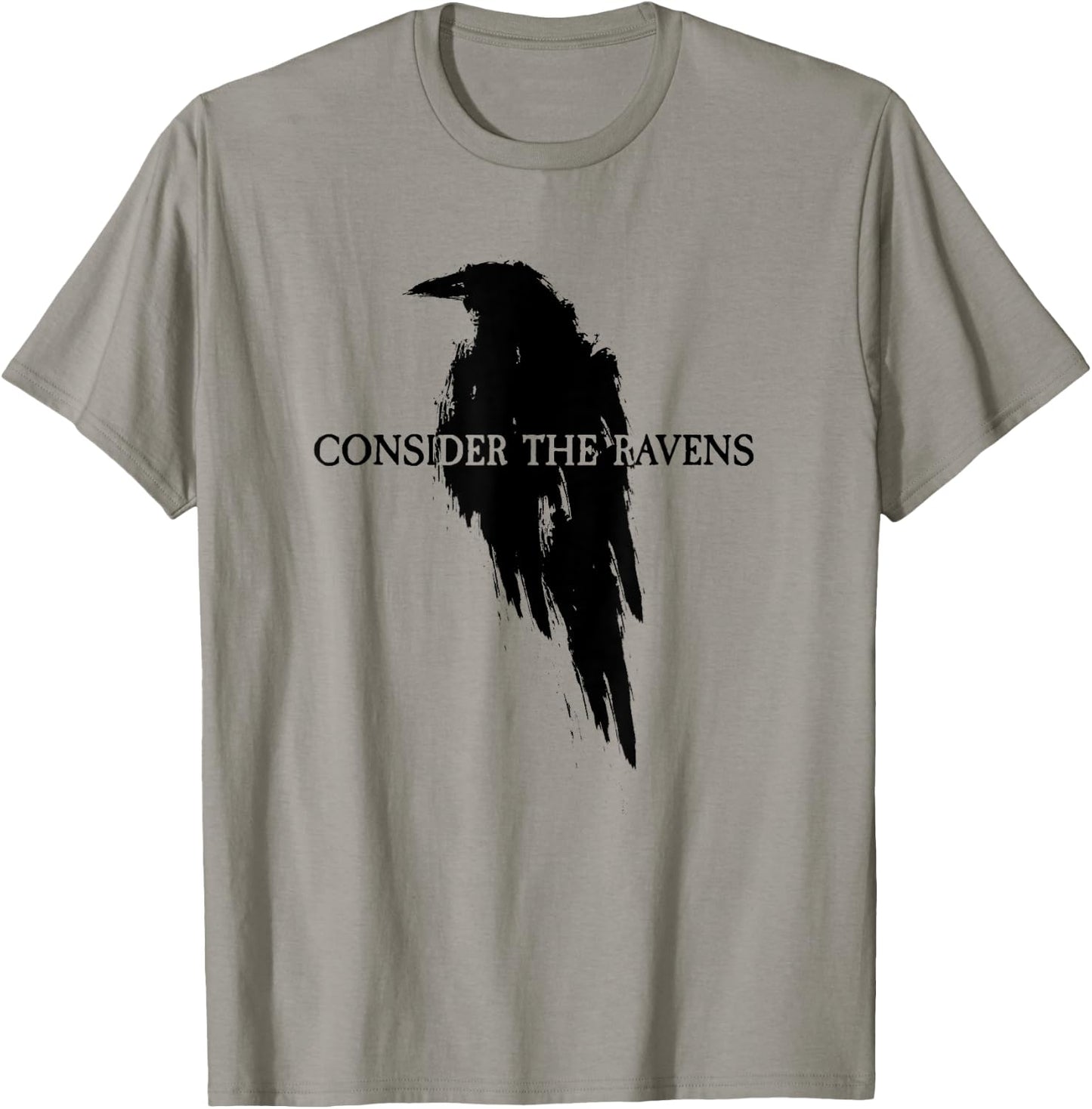 Luke 12:24 Consider The Ravens T-Shirt - T-Shirt | Sand