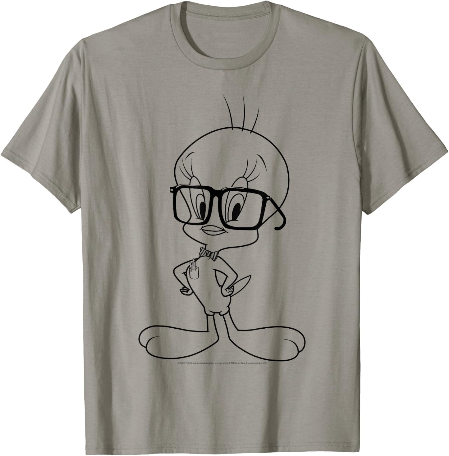 Looney Tunes Tweety Bird Nerdy Portrait T-Shirt - T-Shirt | Sand