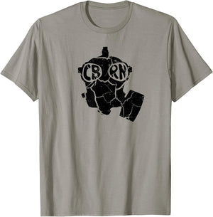 CBRN Gas Mask Army NBC MOPP Gear Military Survival Prepper T-Shirt - T-Shirt | Sand