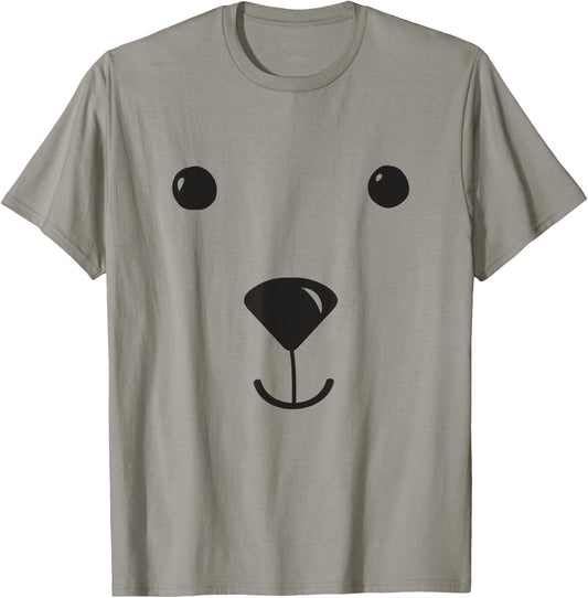 Polar Bear Kids Costume Bear Pajamas Face Zoo Polar Bear T-Shirt - T-Shirt | Sand