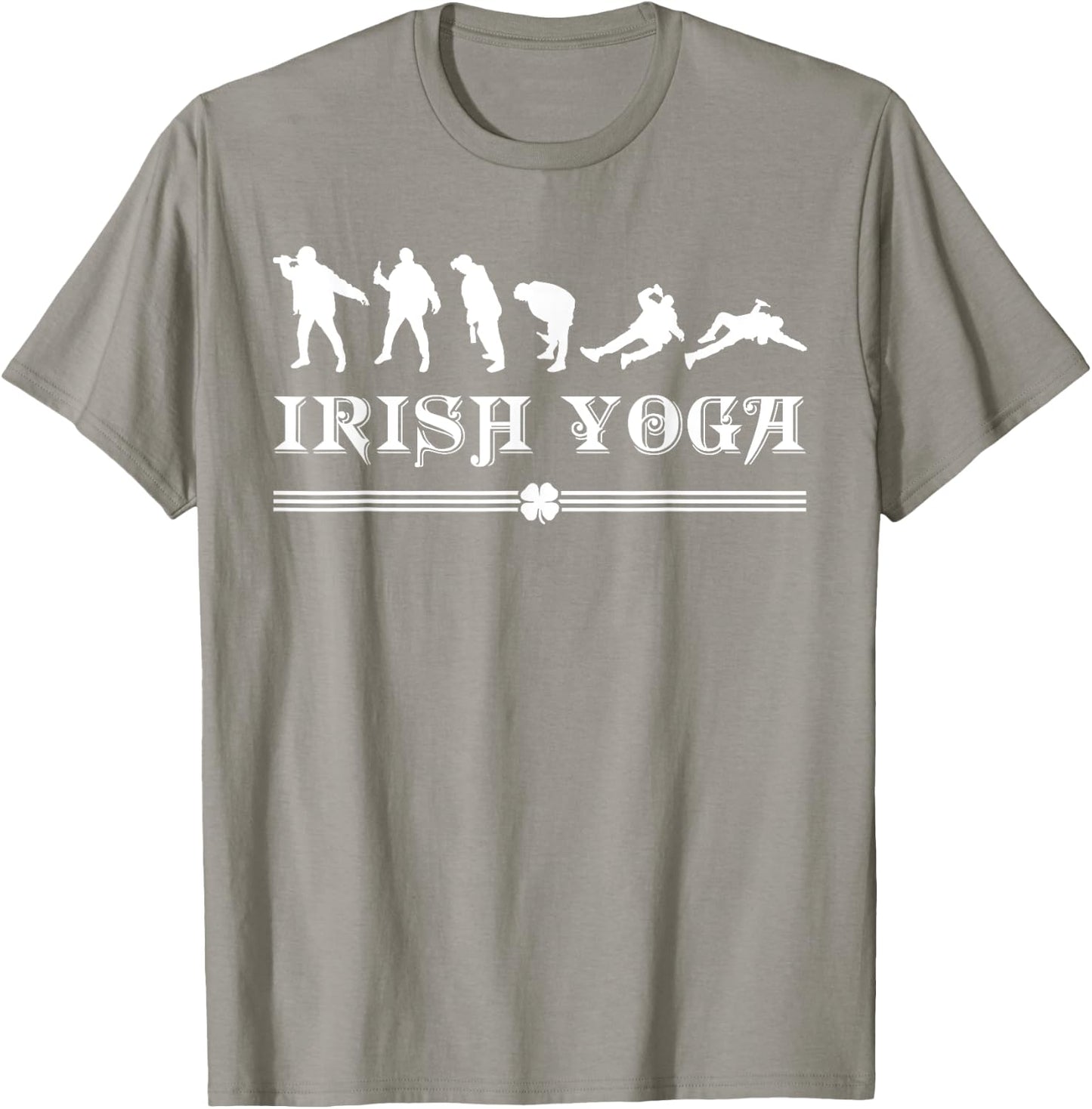 Irish Yoga St Patrick's Day Drinking Team Gift Drunk Men T-Shirt - T-Shirt | Sand