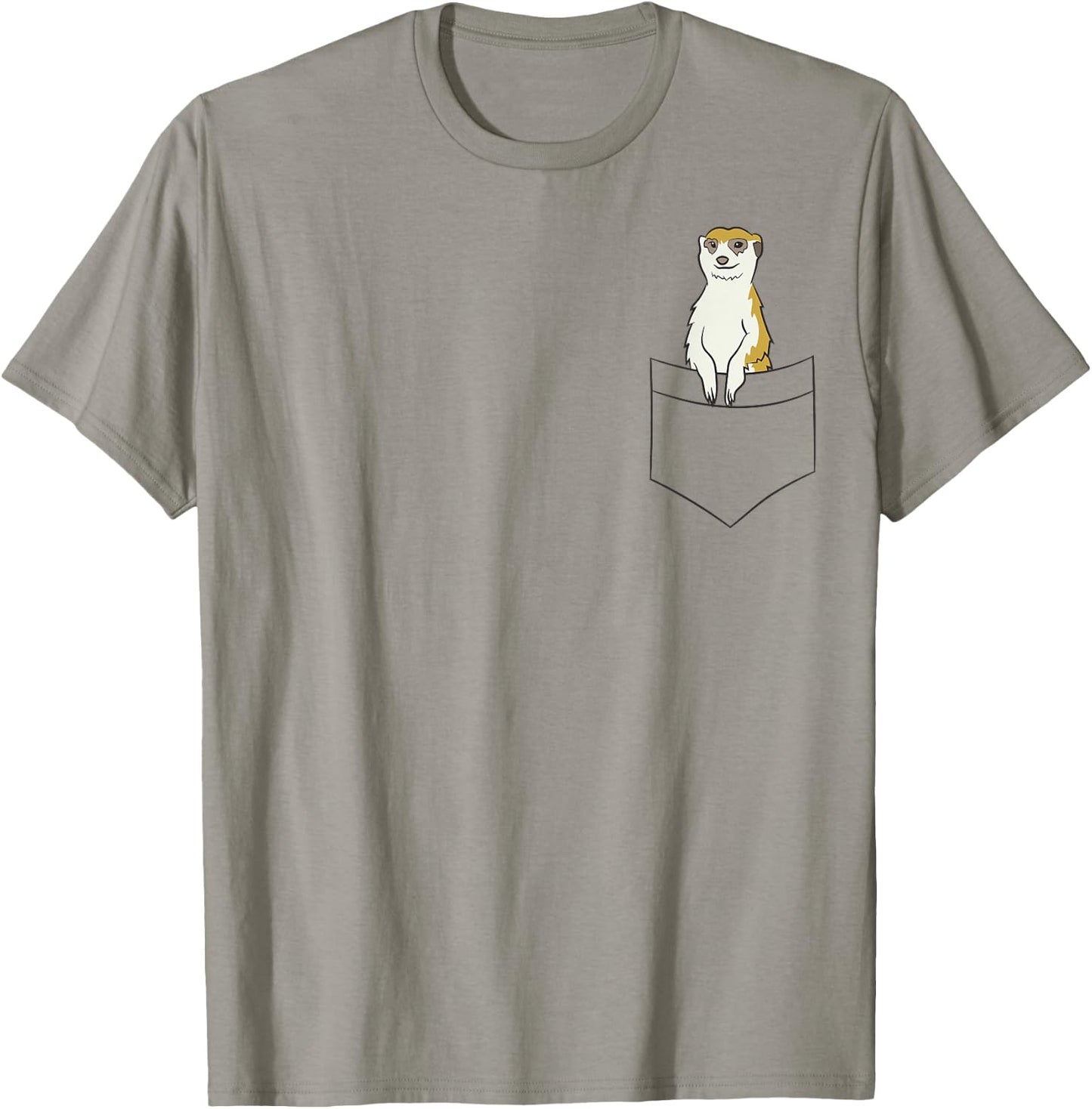 Funny Pocket Meerkat Funny Meerkat In A Pocket T-Shirt - T-Shirt | Sand