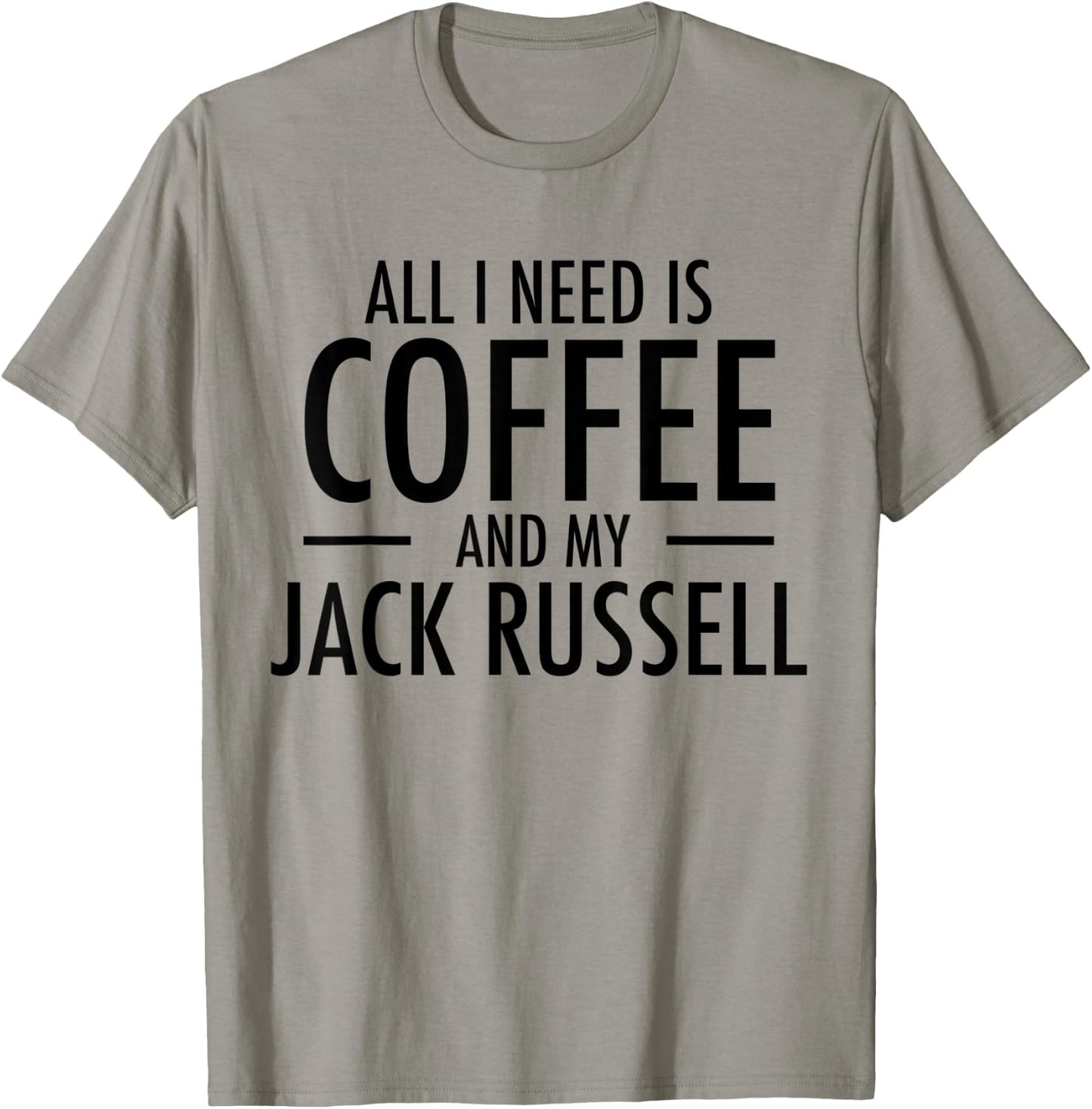 Coffee and Jack Russell Mom Dad Dog Gift Jack Russells Women Kids T-Shirt - T-Shirt | Sand