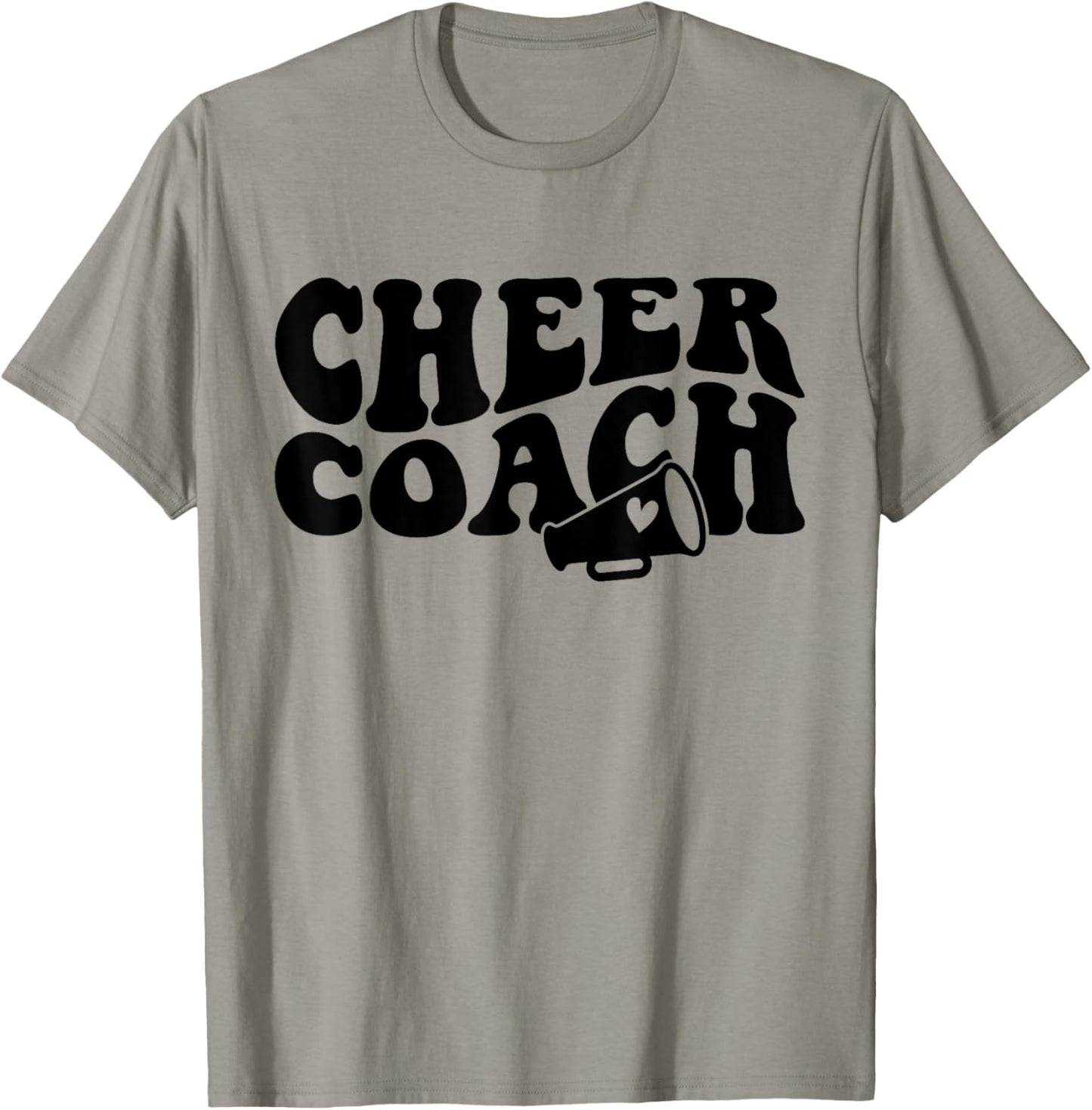 Cheer Coach Funny Design Cute Cheer Coach Cool Coaching T-Shirt - T-Shirt | Sand