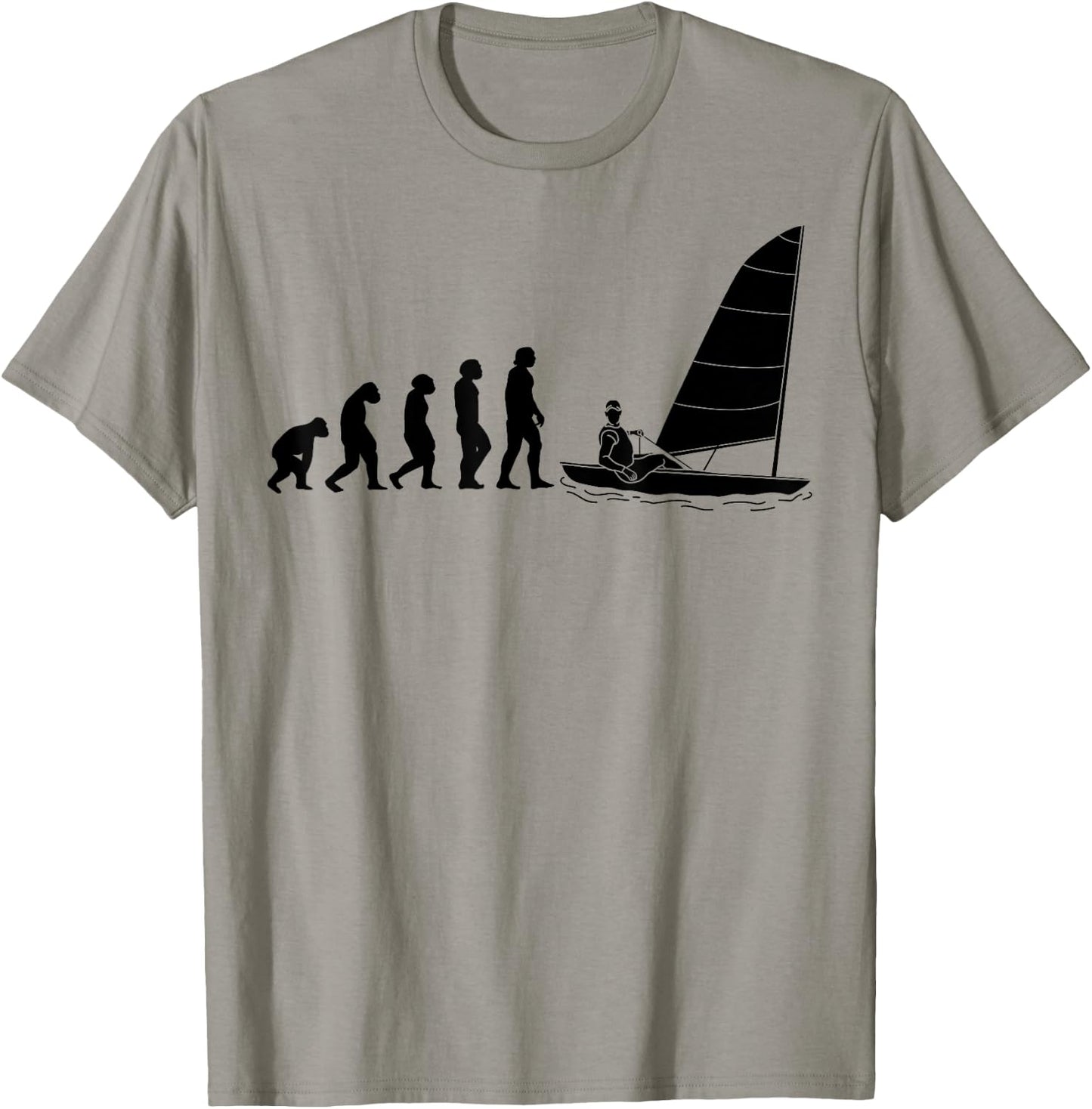 Sailing sailinger EVOLUTION sailing Sail boats sailing T-Shirt - T-Shirt | Sand