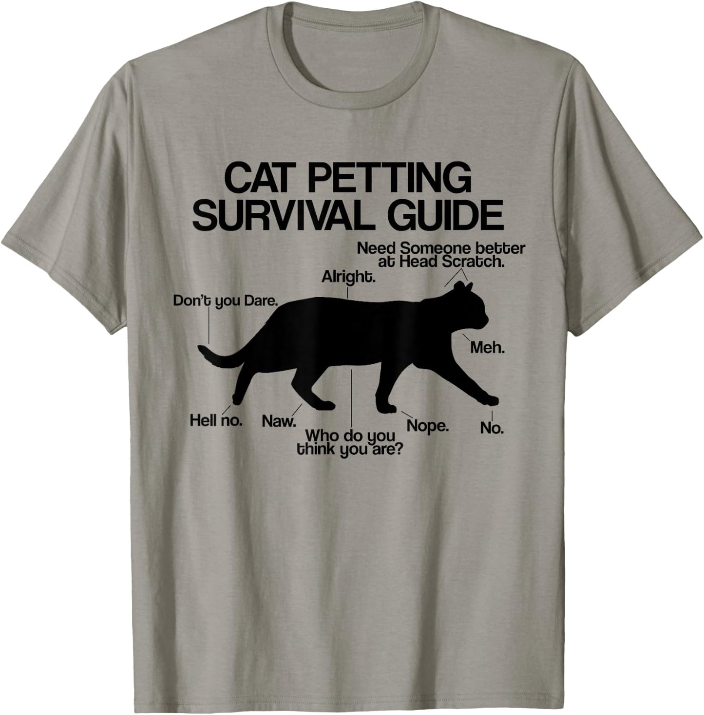 Funny Saying Cat Owner Petting Guide Cat Lover Gift Women T-Shirt - T-Shirt | Sand