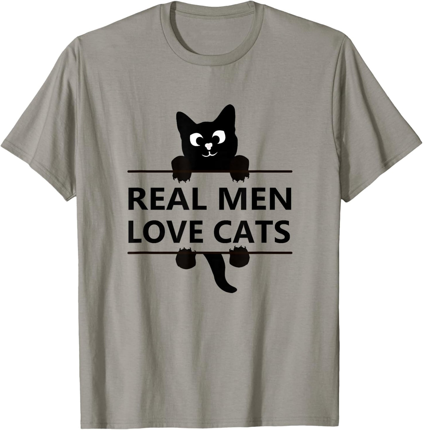 Cats Real Men Love and have Cats cat lover gift T-Shirt - T-Shirt | Sand