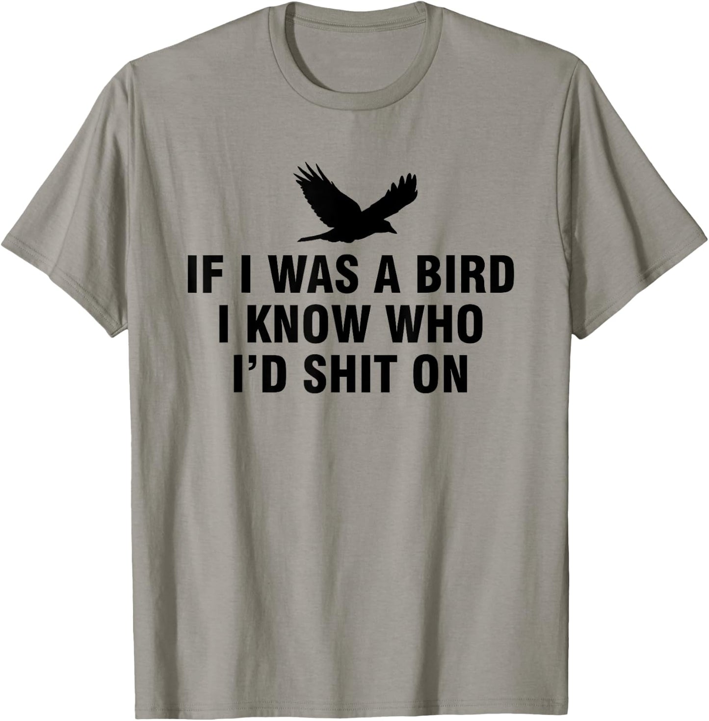 If I Was A Bird I Know Who I’d Shit On T-Shirt - T-Shirt | Sand