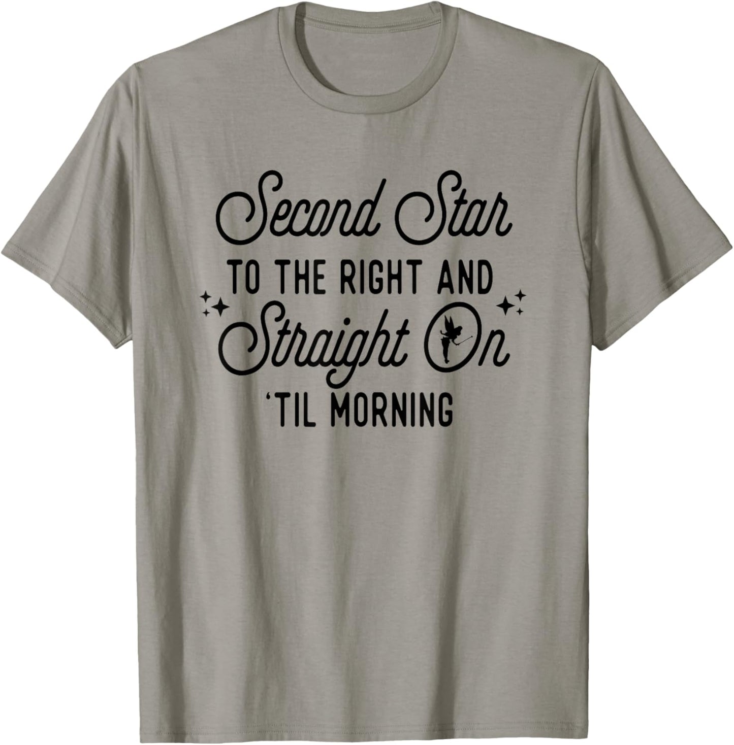 Second Star To The Right You Can Fly Magical T-Shirt - T-Shirt | Sand