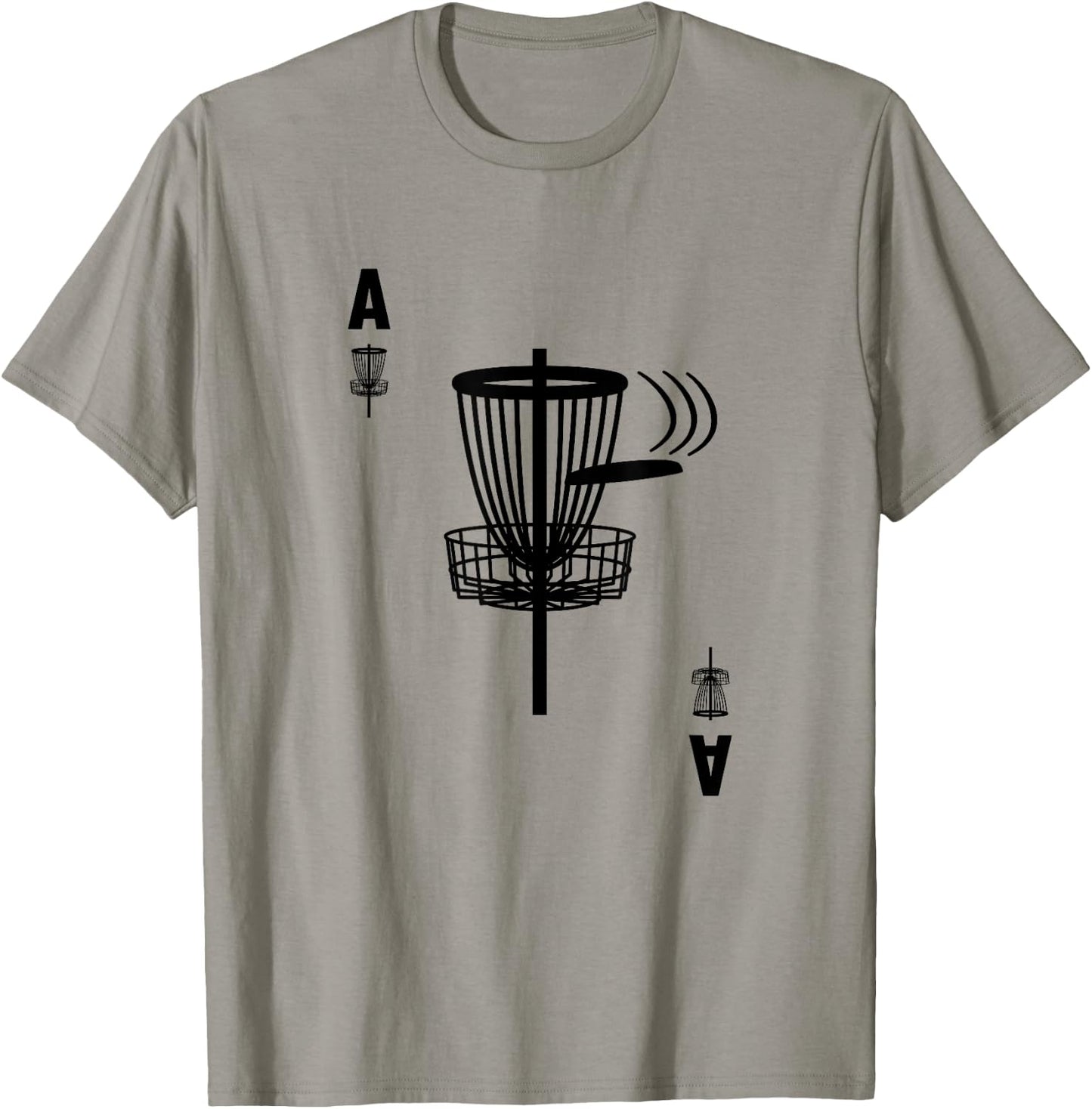 Frisbee Golf Hole In One Ace Card Funny Disc Golf T-Shirt - T-Shirt | Sand