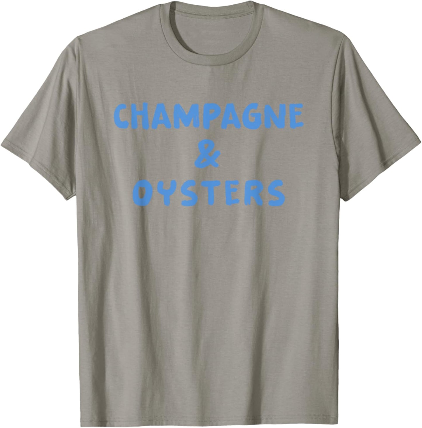 Champagne & Oysters X Delicious Champion & Outside T-Shirt - T-Shirt | Sand