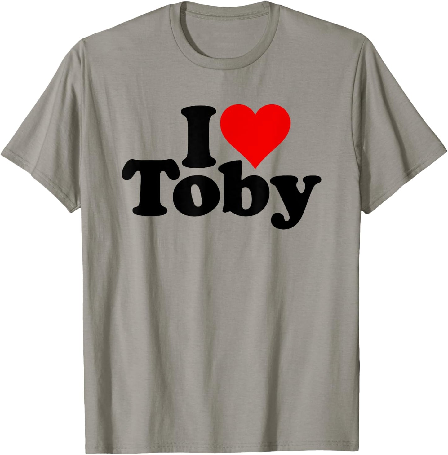 I Love Heart Toby Tobias T-Shirt - T-Shirt | Sand