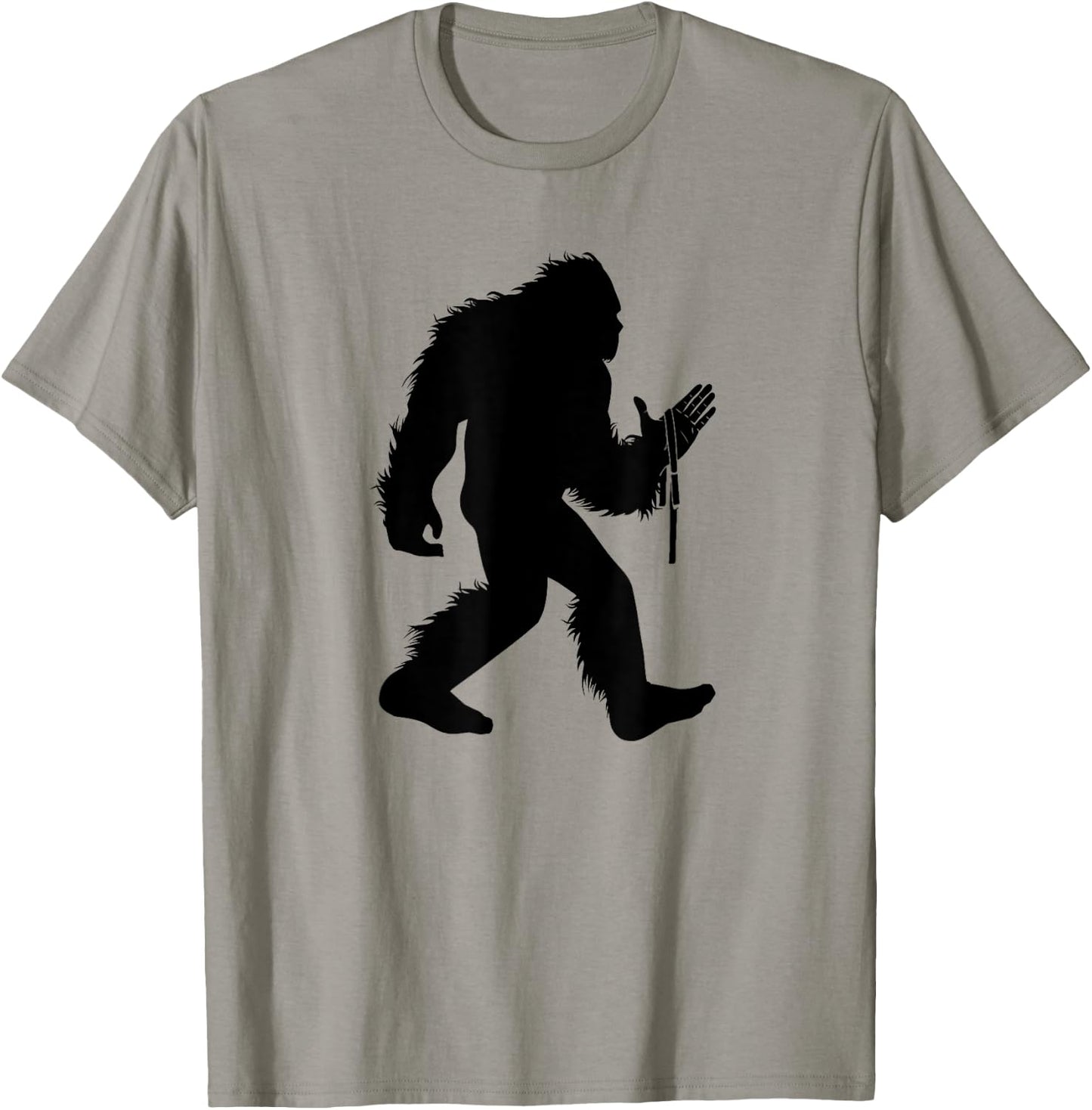 Arm Wrestling Bigfoot Armwrestling Sasquatch Arm Wrestler T-Shirt - T-Shirt | Sand